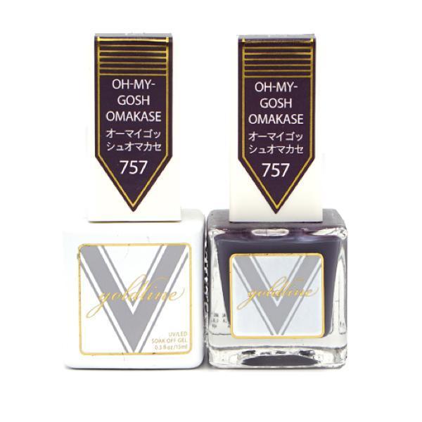 Vetro Goldline Gel + Matching Lacquer - Oh-My-Gosh Omakase #757 - Universal Nail Supplies