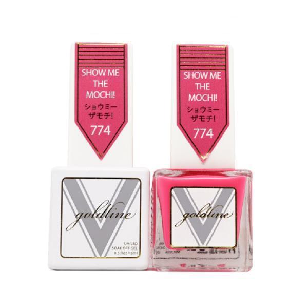 Vetro Goldline Gel + Matching Lacquer - Show Me The Mochi! #774 - Universal Nail Supplies