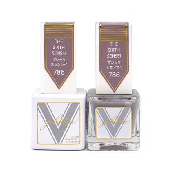 Vetro Goldline Gel + Matching Lacquer - The Sixth Sensei #786 - Universal Nail Supplies
