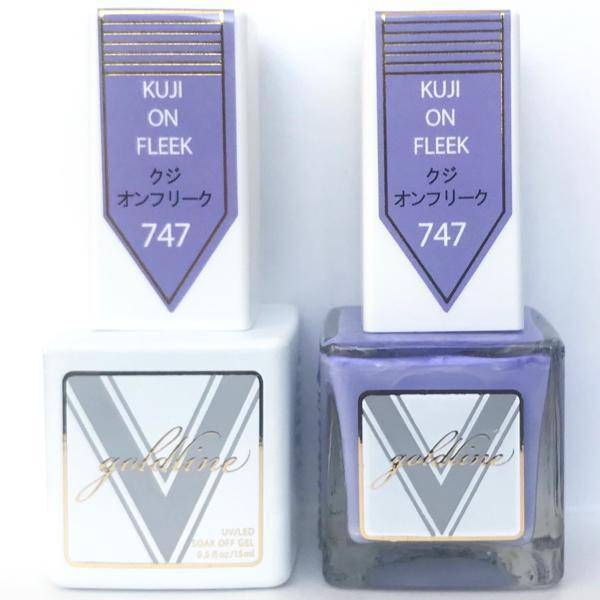 Vetro Goldline Gel + Matching Lacquer - Kuji On Fleek #747 - Universal Nail Supplies