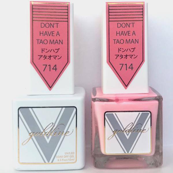 Vetro Goldline Gel + Matching Lacquer - Dont Have A Tao Man #714 - Universal Nail Supplies