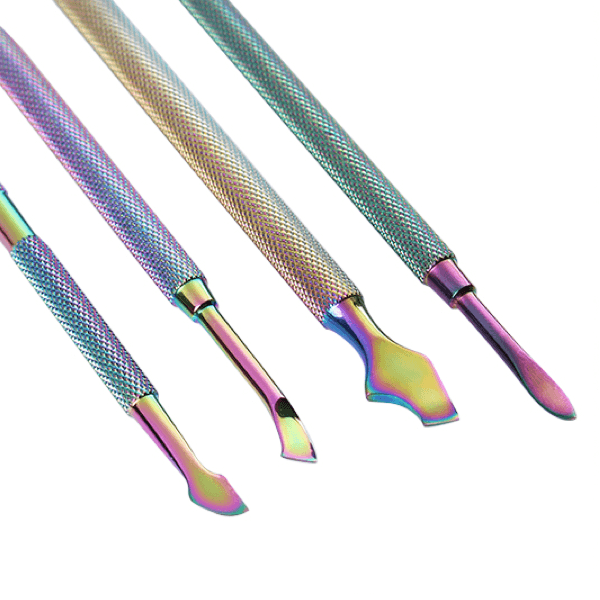 Born Pretty - Rainbow Cuticle Pushers Set of 4 #38326 - Universal Nail Supplies