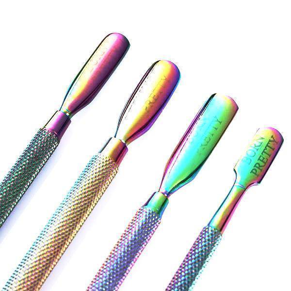 Born Pretty - Rainbow Cuticle Pushers Set of 4 #38326 - Universal Nail Supplies
