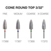 Cre8tion Nail Drill Tip - Cone Round Top 3/32