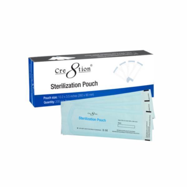 Cre8tion - 9cm x 26cm Disinfectant Sterilization Pouch 200 pcs #03014 - Universal Nail Supplies