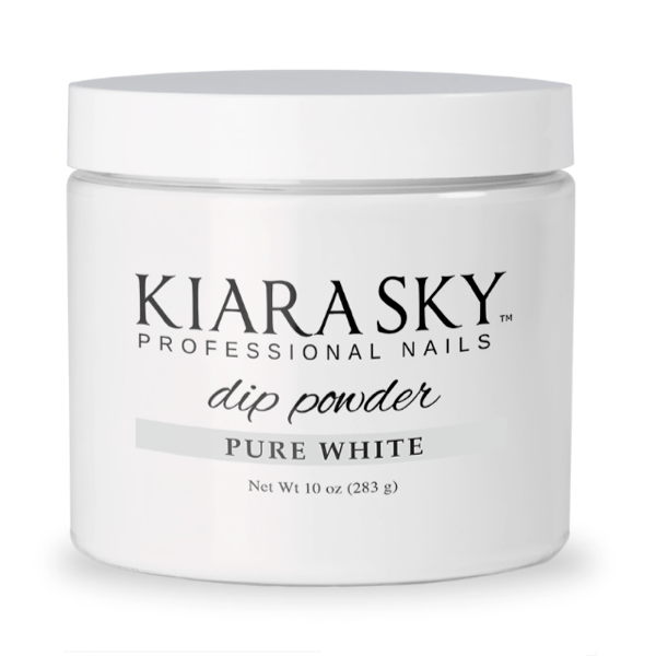 Kiara Sky Dip Powder - Pure White Refill 10 oz (Clearance) - Universal Nail Supplies