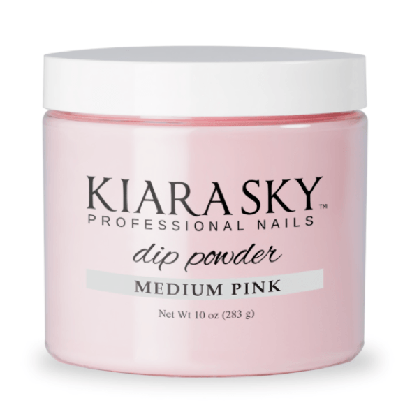 Kiara Sky Dip Powder - Medium Pink Refill 10 oz (Clearance) - Universal Nail Supplies