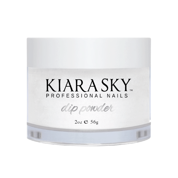 Kiara Sky Dip Powder - Pure White 2 oz - Universal Nail Supplies