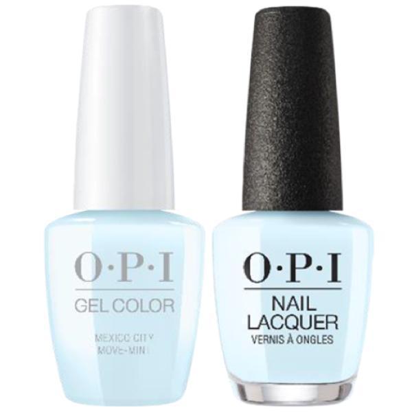 OPI GelColor + Matching Lacquer Mexico City Move-Mint #M83 - Universal Nail Supplies