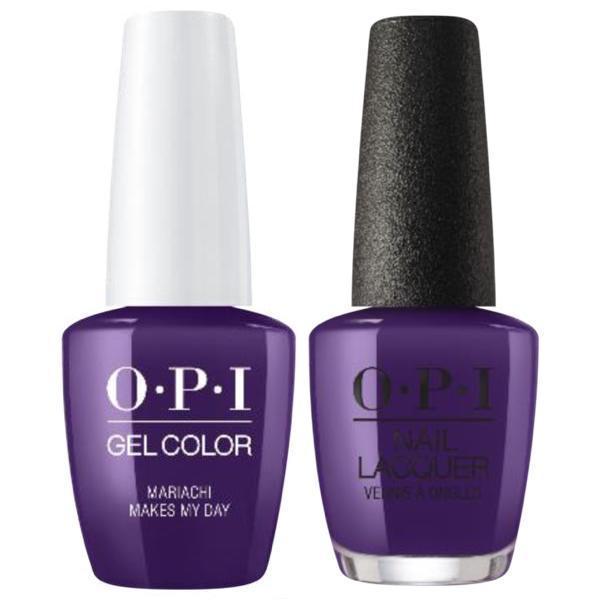 OPI GelColor + Matching Lacquer Mariachi Makes My Day #M93 - Universal Nail Supplies