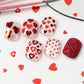 UNS 6 Grids Red Heart Nail Art Design - Universal Nail Supplies