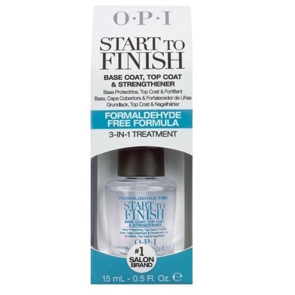OPI 3-In-1 Start To Finish Base Coat, Top Coat, & Strengthener (free formula) - Universal Nail Supplies