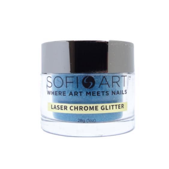 Sofi Art Laser Chrome Glitter Blue #LS700 - Universal Nail Supplies