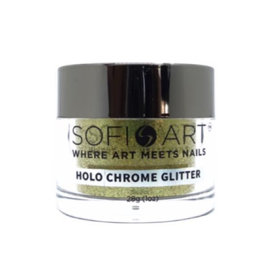 Sofi Art Holographic Chrome Glitter Holo Gold #GLS003 - Universal Nail Supplies