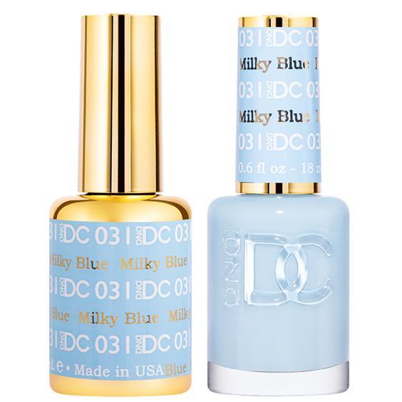 DND DC Gel Duo - Milky Blue #031 - Universal Nail Supplies