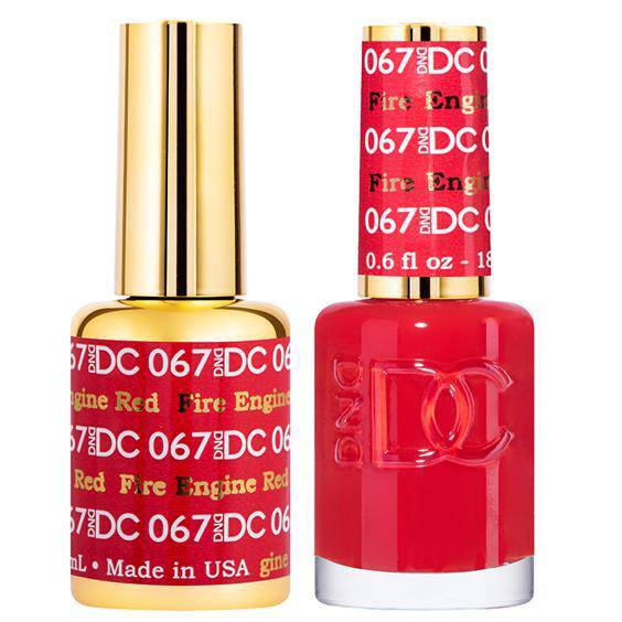 DND DC Gel Duo - Fire Engine Red #067 - Universal Nail Supplies