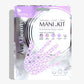 All-In-One Disposable Mani kit with Lavender Gloves - Universal Nail Supplies