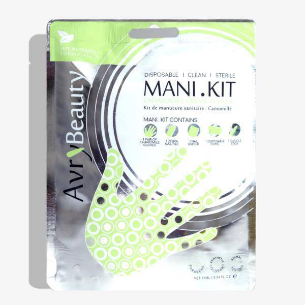 All-In-One Disposable Mani kit with Chamomile Gloves - Universal Nail Supplies
