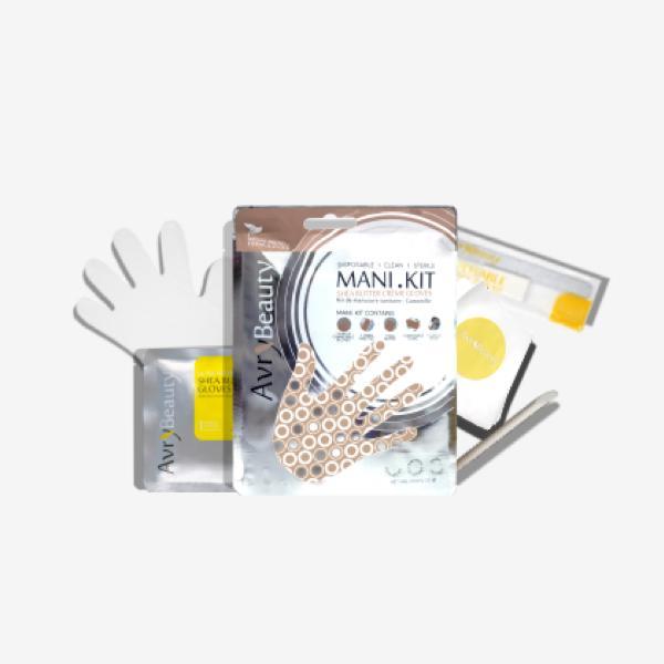 All-In-One Disposable Mani kit with Shea Butter Gloves - Universal Nail Supplies