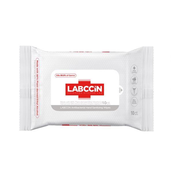LABCCIN - Antibacterial Hand Sanitizing Wipes - 10 ct - Universal Nail Supplies