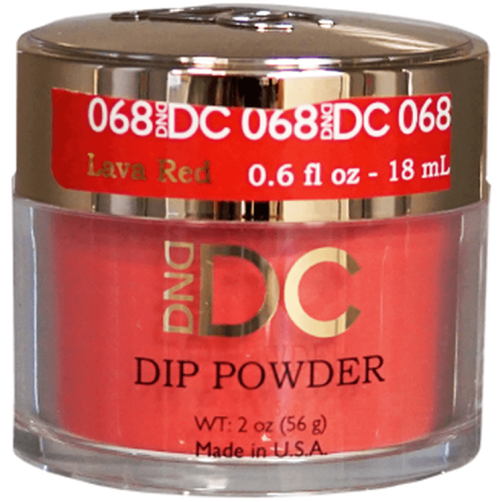 DND DC DIPPING POWDER - #068 Lava Red - Universal Nail Supplies