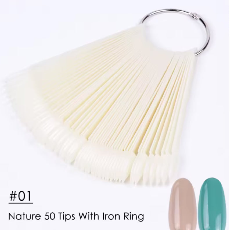 UNS Nail Swatch Chart With Ring Ballet 50pcs - Universal Nail Supplies