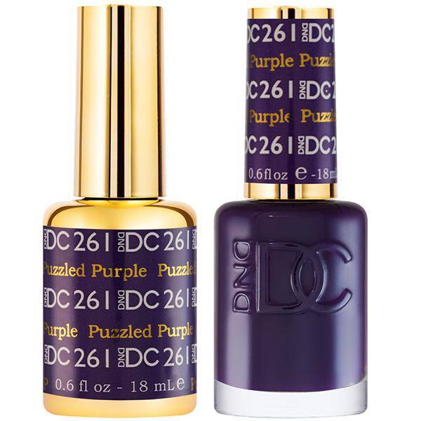 DND DC Gel Duo - Puzzled Purple #261 - Universal Nail Supplies