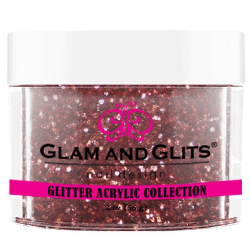 Glam and Glits Glitter Acrylic Collection - Rose Copper #GA14 - Universal Nail Supplies