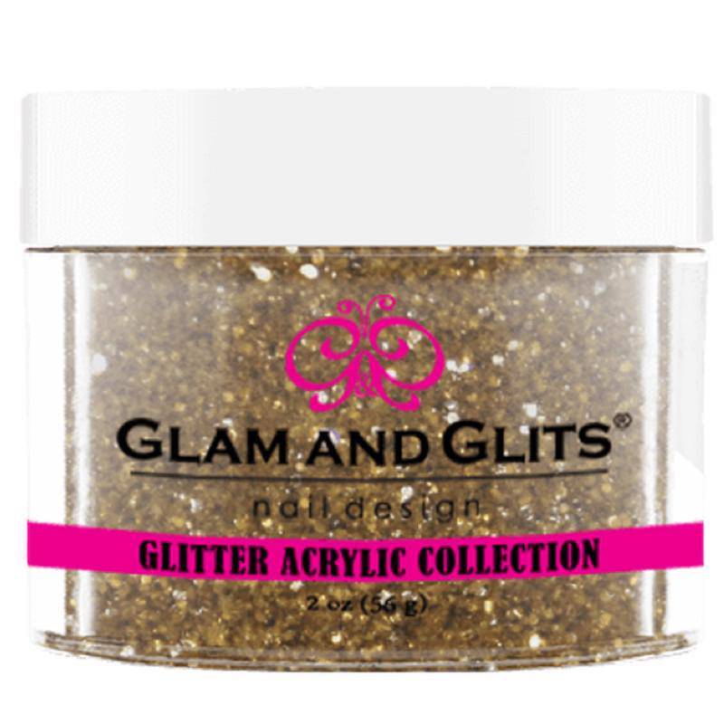 Glam and Glits Glitter Acrylic Collection - Light Gold #GA15 - Universal Nail Supplies