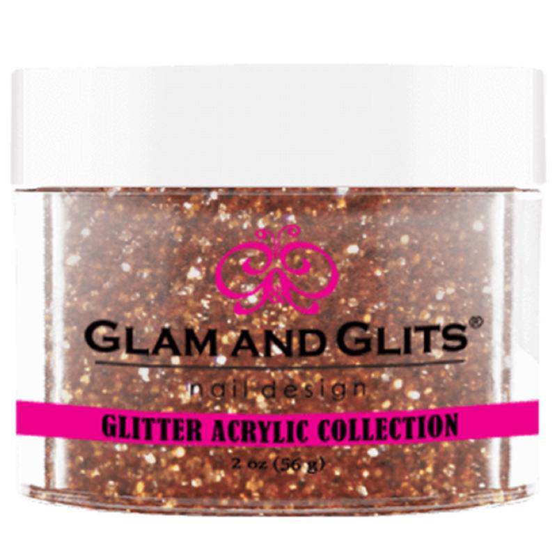 Glam and Glits Glitter Acrylic Collection - Penny Copper #GA18 - Universal Nail Supplies