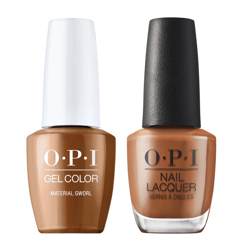 OPI GelColor + Matching Lacquer Material Gworl S024 - Universal Nail Supplies
