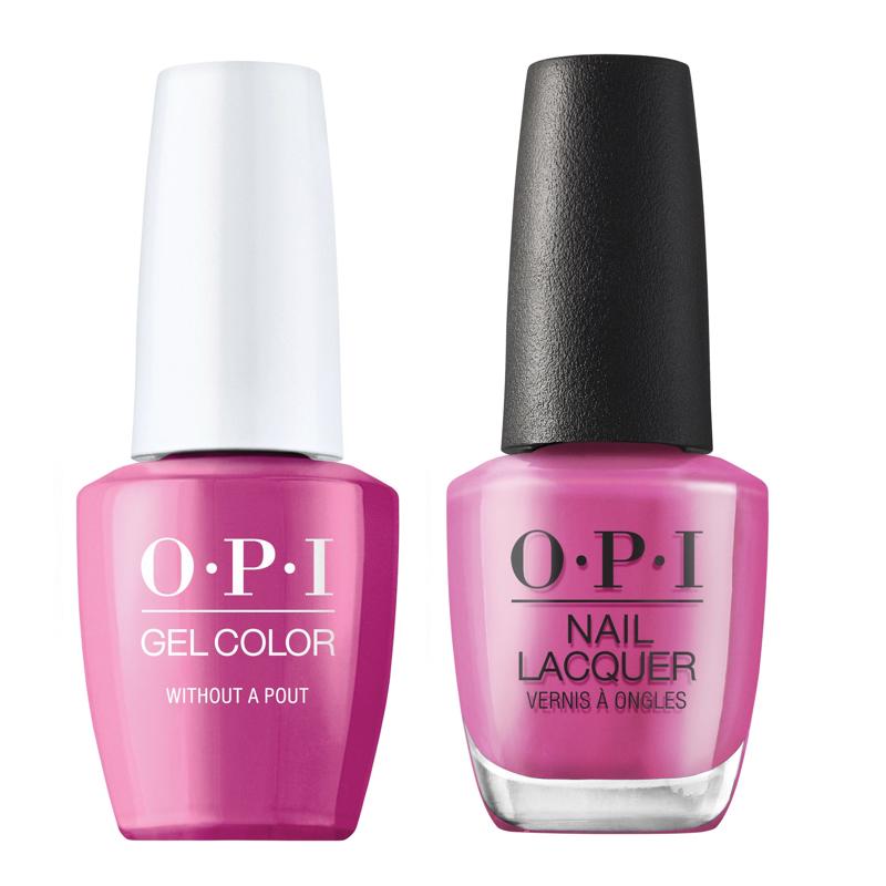 OPI GelColor + Matching Lacquer Without A Pout S016 - Universal Nail Supplies