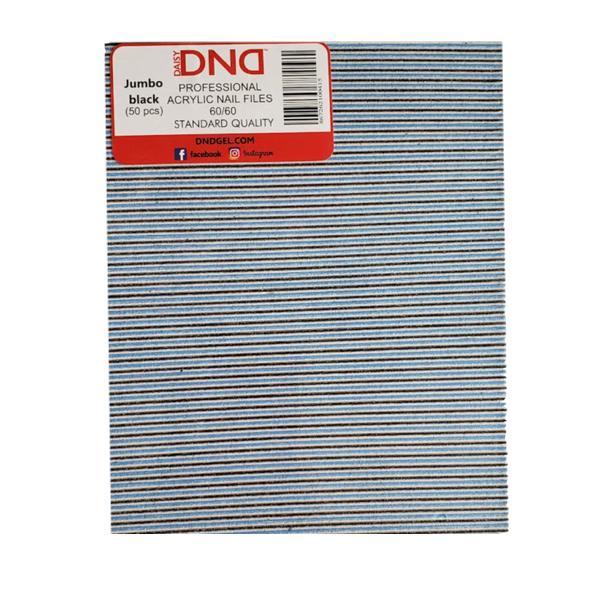 DND Nail Files - Jumbo Black/blue Acrylic Nail Files 60/60 (50pc) - Universal Nail Supplies