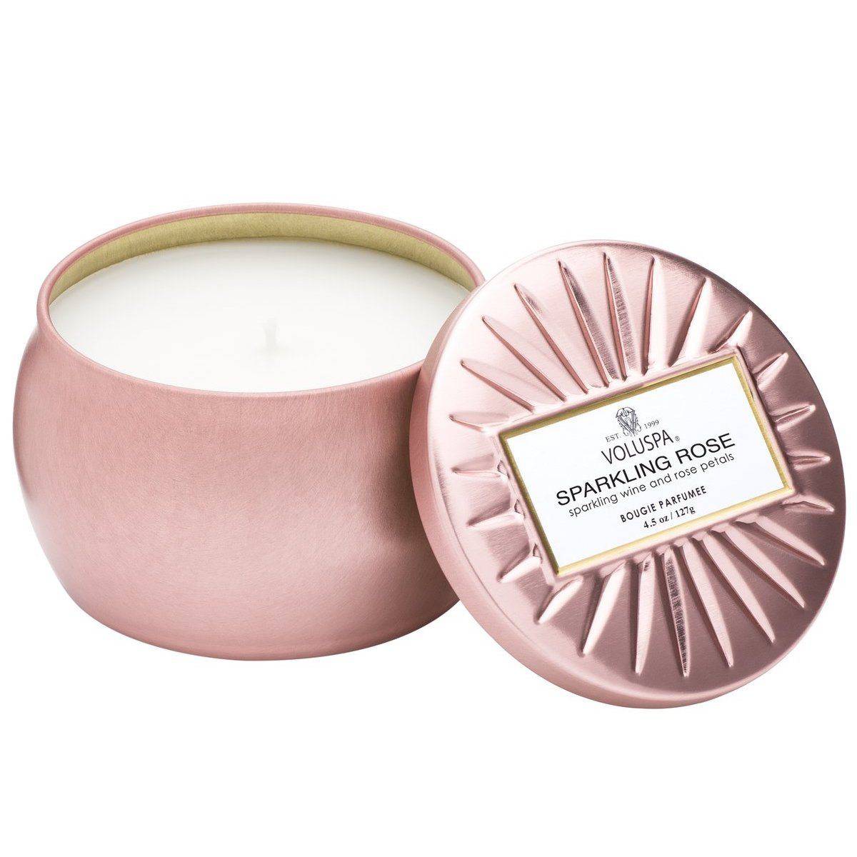 Voluspa Sparkling Rose Petite Tin Candle - Universal Nail Supplies
