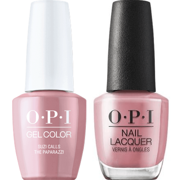 OPI GelColor + Matching Lacquer Suzi Calls the Paparazzi #H001 - Universal Nail Supplies