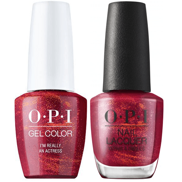 OPI GelColor + Matching Lacquer Im Really an Actress #H010 - Universal Nail Supplies