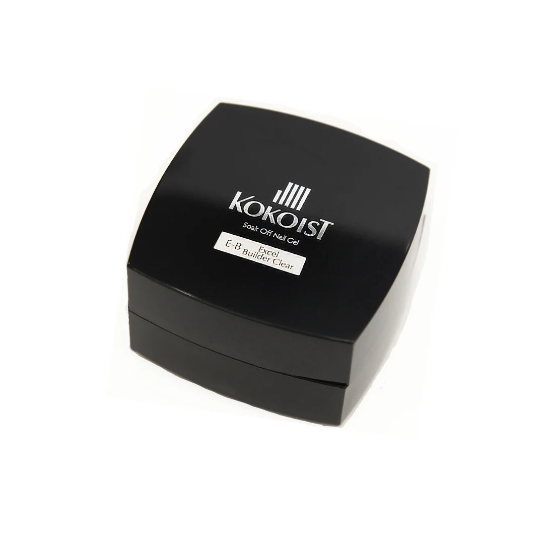Kokoist USA E-B Excel Builder Clear 20g nail base and top coat bottle for gel nail enhancements