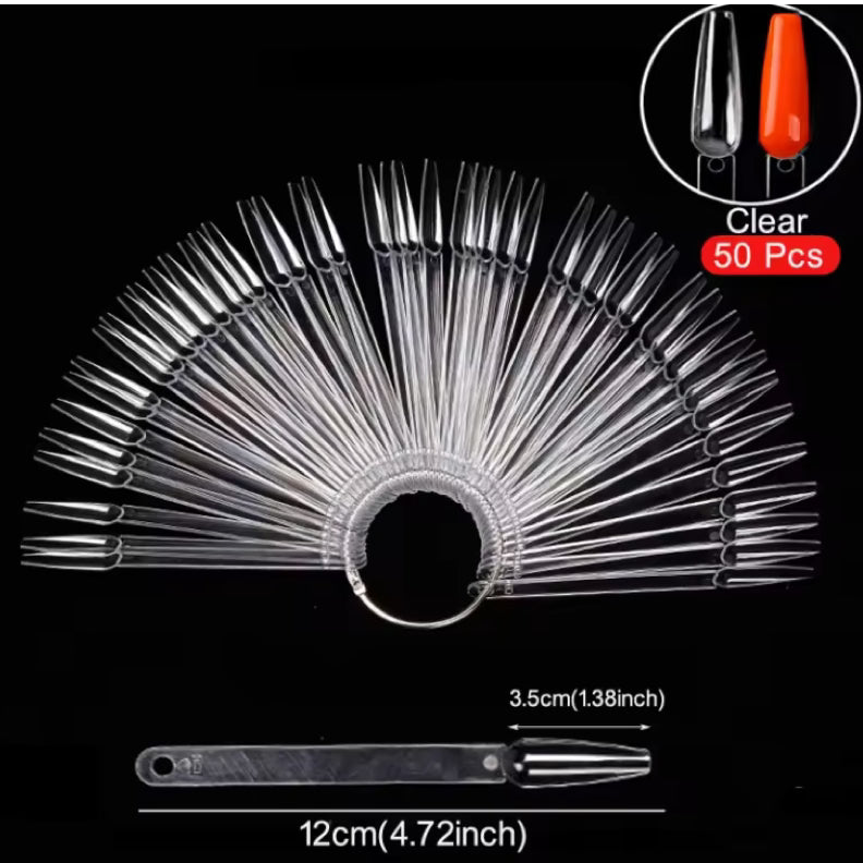 UNS Nail Swatch Chart With Ring Ballet 50pcs - Universal Nail Supplies