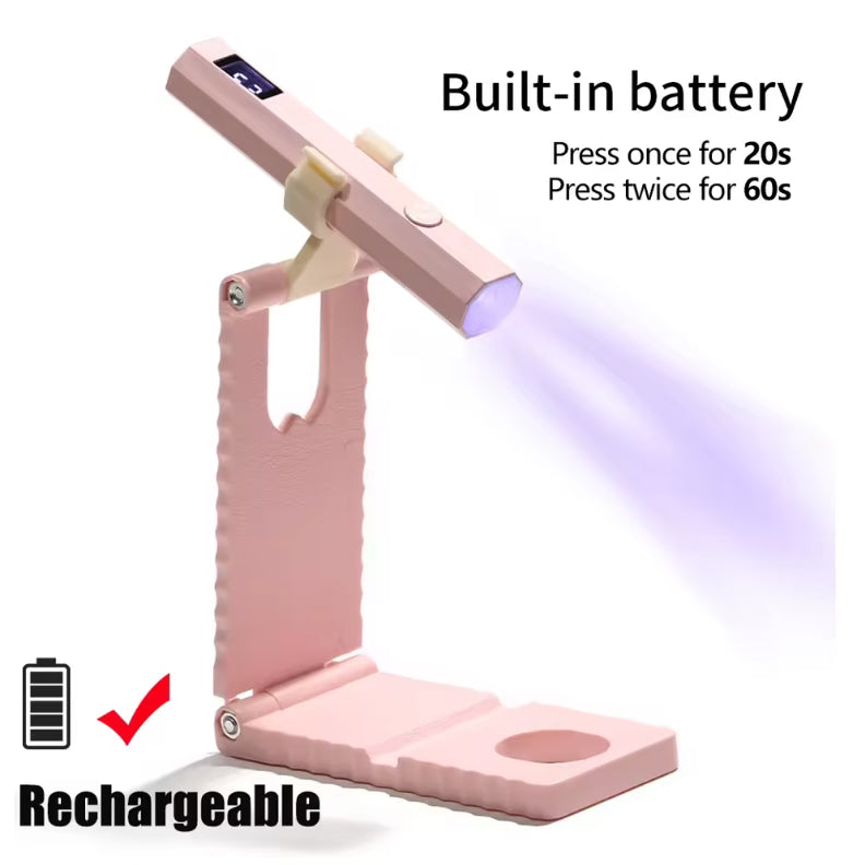 UNS Portable UV LED Nail Lamp with Rechargeable Base - Universal Nail Supplies