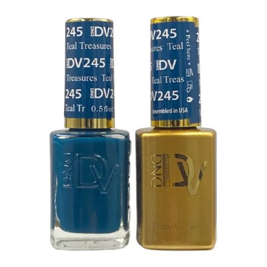 Dnd Diva Duo Gel & Polish - Teal Treasures 245 - Universal Nail Supplies