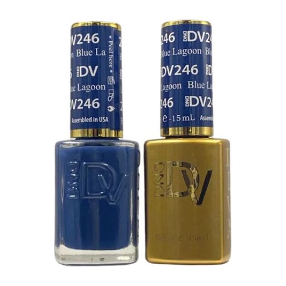 Dnd Diva Duo Gel & Polish -  Blue Lagoon 246 - Universal Nail Supplies