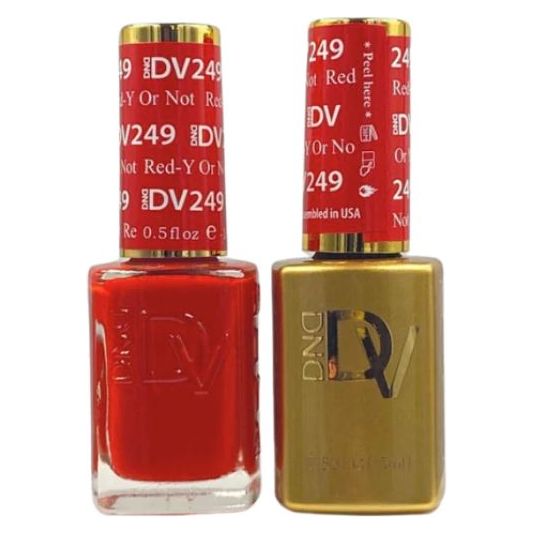 Dnd Diva Duo Gel & Polish -  Red-Y Or Not 249 - Universal Nail Supplies