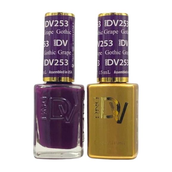 Dnd Diva Duo Gel & Polish - Gothic Grape 253 - Universal Nail Supplies