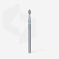 Diamond nail drill bit, pointed "bud" , blue, head diameter 2.5 mm/ working part 4.5 mm image 1