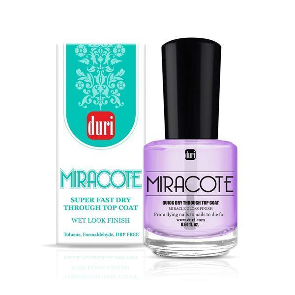 Duri Miracote Quick Dry Through Top Coat Miracle Gloss Finish - Universal Nail Supplies