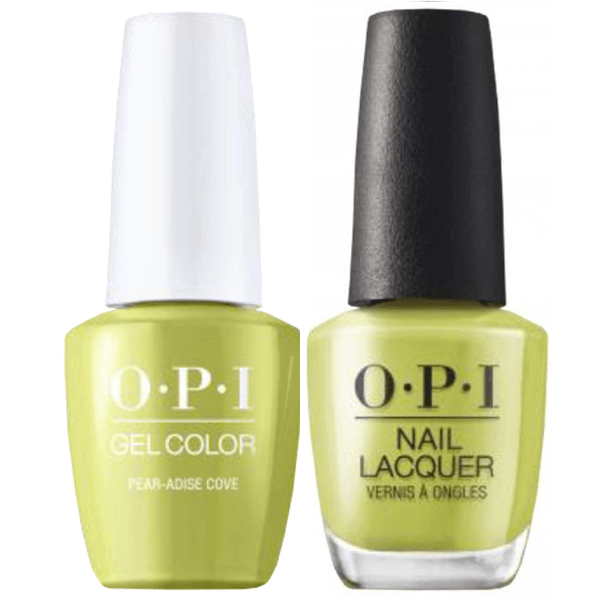OPI GelColor + Matching Lacquer Pear-adise Cove #N86 - Universal Nail Supplies