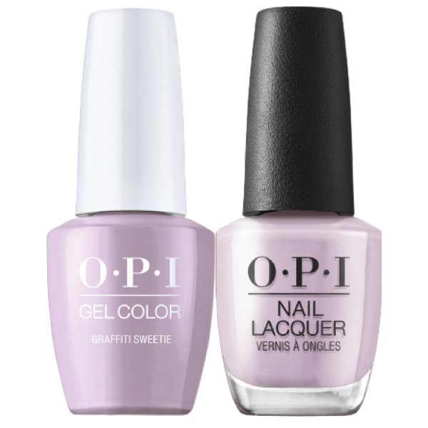 OPI GelColor + Matching Lacquer Graffiti Sweetie #LA02 - Universal Nail Supplies
