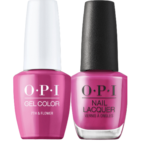 OPI GelColor + Matching Lacquer 7th & Flower #LA05 - Universal Nail Supplies
