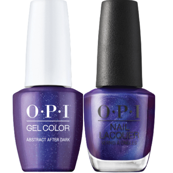 OPI GelColor + Matching Lacquer Abstract After Dark #LA10 - Universal Nail Supplies