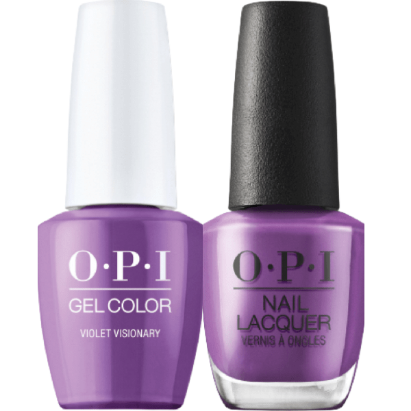 OPI GelColor + Matching Lacquer Violet Visionary #LA11 - Universal Nail Supplies
